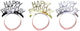 Happy Birthday Headband Set 6 Pieces 3 Colors