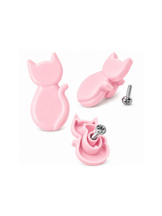Kids Furniture Handle Made of Metallic Pink 3200057890062