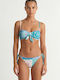 Strapless Bikinioberteil Mit Polsterung Blau