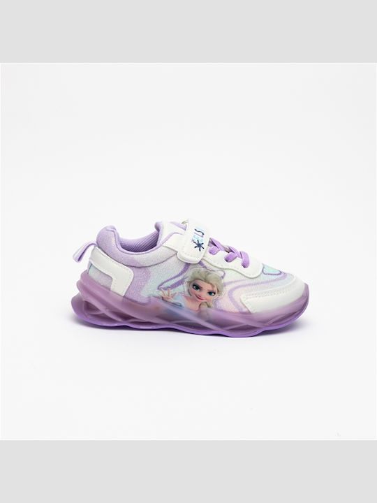 Παιδικά Sneakers με Φωτάκια Λιλά