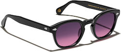 Moscot Lemtosh Black Sunglasses With Horn-Rimmed Frame