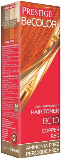 Prestige Προσωρινή Βαφή Μαλλιών Χωρίς Αμμωνία Red Copper 100ml