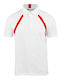 Herrenblusen Polo Weiß-Rot