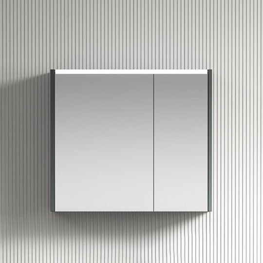 Martin Ophelia 3MOPH080CG Badezimmerspiegel Led 76x66cm Grau