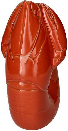 Vase Madame Crevette Orange 20.2x16.5xH32cm