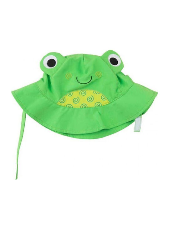 Zoocchini Kids' Fabric Sunscreen Hat Frog Green