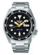 Seiko Ανδρικό Ρολόι Μπαταρίας με Ασημί Μεταλλικό Μπρασελέ