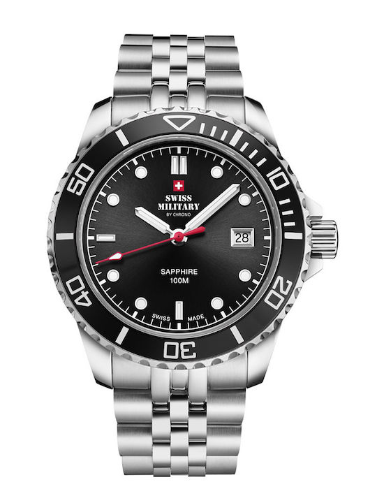 Swiss Military by Chrono Ρολόι Μπαταρίας με Μεταλλικό Μπρασελέ Swiss Military by Chrono Ρολόι Μπαταρίας με Μεταλλικό Μπρασελέ