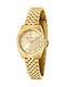 Karl Lagerfeld Womens Watch 28mm Battery with Gold Metal Bracelet