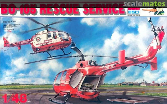 Esci Static Model Figure Bo-105 Rescue Service 1:48 4056