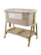 Kinderkraft Cradle Asalvo with Mattress and Wheels Beige