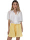 Long Sleeve Women's Silky Shirt White