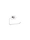 Tesa Wall Mounted Metallic Silver Paper Holder