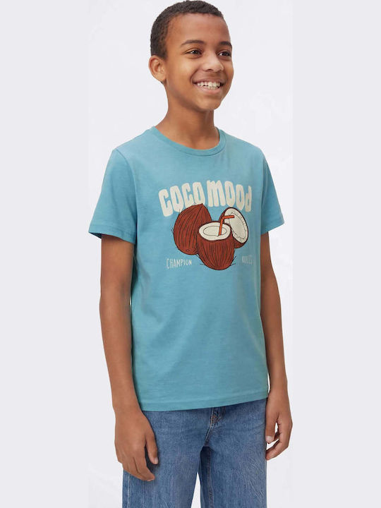 Champion Παιδικό T-shirt Light Blue