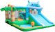 Homeone Inflatable Hippo Adventure with Trampoline and Slide for 3-8 Years