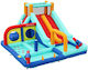 Homeone Aufblasbare Hüpfburg Splash & Slide mit Trampolin & Rutsche für 3-8 Jahre
