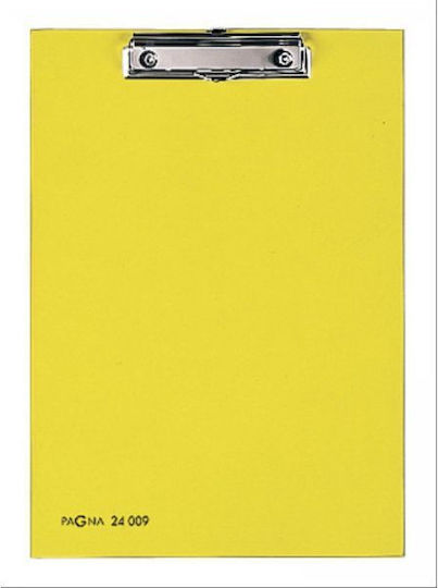 Pagna Folder With Paper Clip For A4 Paper Yellow