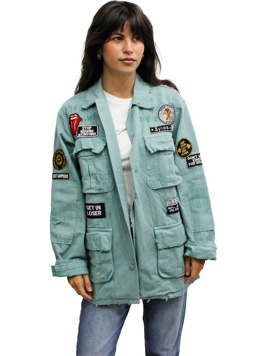 Ayios Damenjacke Für Winter Türkis