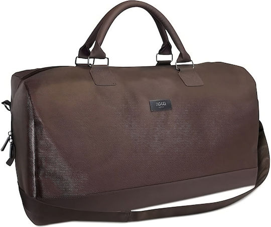 Boss Sak Voyage Brown from Artificial Leather L50xW18xH31cm