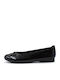 Women's Ballerina Shoes in Black Patent Leather