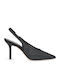 Wildleder Pumps mit Hochem Absatz Schwarz