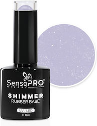 Shimmer Rubber Base Sensopro Milano #54 Silver ...