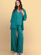 Attrattivo Damen Kimono Blau