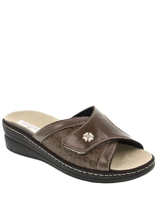 Lazar & Luca Anatomische Leder Damen Hausschuhe Grau Lazar & Luca Anatomische Leder Damen Hausschuhe Grau