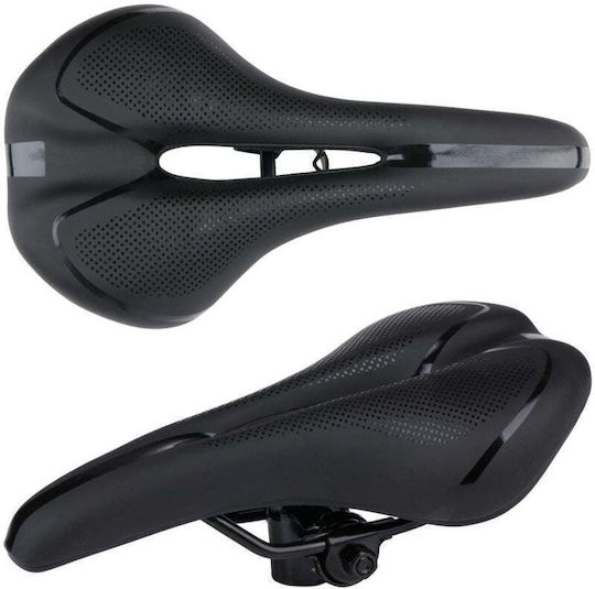 Dunlop Saddle Șa de Bicicletă Neagră cu Gel 270 x 145 mm