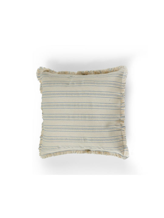 Whitegg Decorative Pillow Case B36 Made Of 100% Cotton Ecru 45x45cm