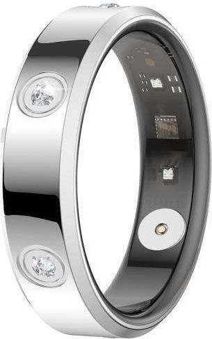 HR01 Inel Inteligent 18,3mm cu Pulsometru Argintiu