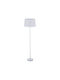 Relaxdays Floor Lamp H148.5xL40cm with Socket for E27 Bulb White