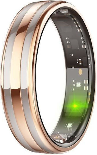 HR02 Smart Ring 16.5mm With Gold Heart Beat Monitor
