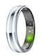 HR02 Smart Ring 21.5mm με Παλμογράφο Ασημί