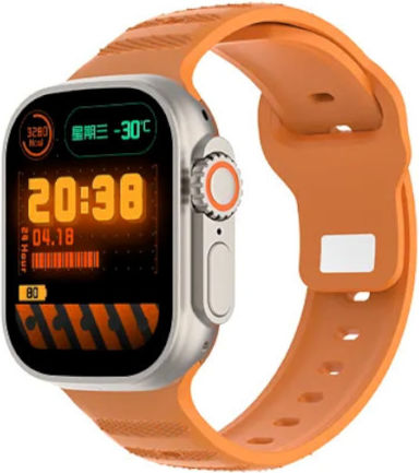 Awei H37 49mm Smartwatch with Heart Rate Monitor (Orange)