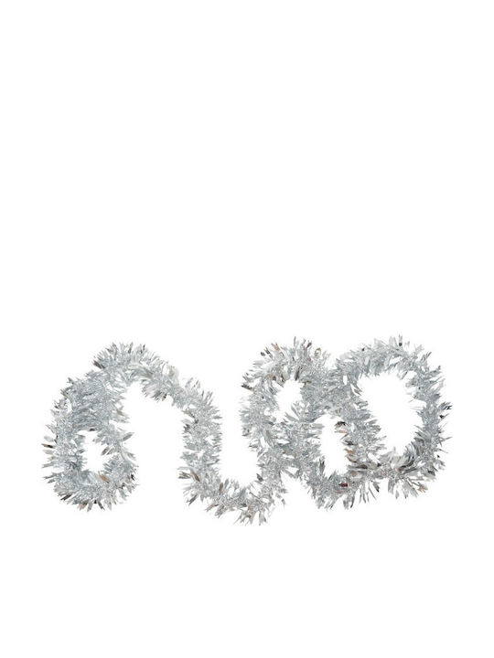 Alista Home Christmas Plastic Silver Garland 6.5x200cm