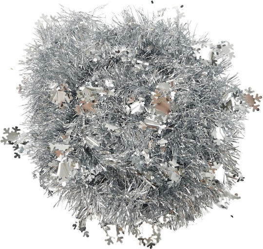 Alista Home Christmas Illuminated Plastic Silver Garland 5x200cm