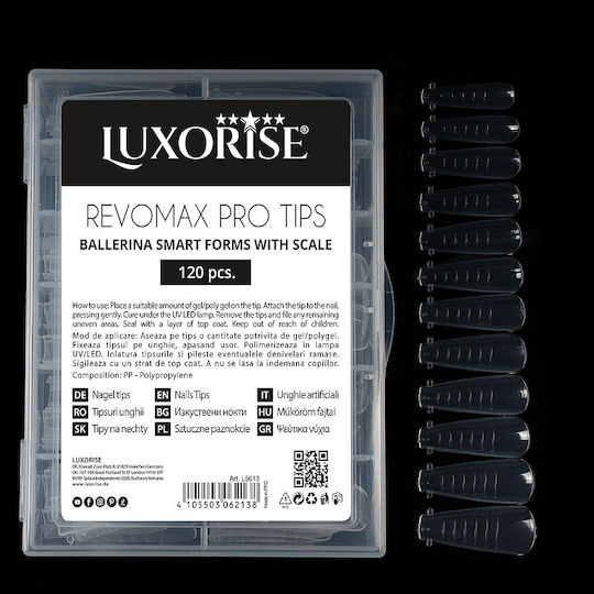 Vârfuri Reutilizabile Polygel Gel Revomax Pro Luxorise Balerină 120 Bucăți