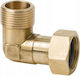 Brass Angle Half Coupling 3/4 X 3/4 Inch