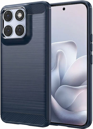 Techsuit Carbon Silicone Plastic Blue Bumper Motorola Edge 70