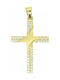 Mertzios.gr Gold Kreuz 9K Ohne Kette