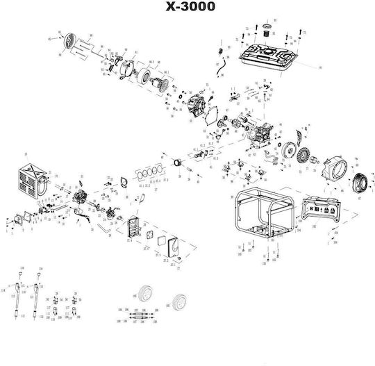 Piesă De Schimb Generator X-3000 Nr 90 X-3000e Nr 88 Reglator Automat De Tensiune