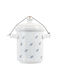 Orion General Use Vase with Lid Ceramic White 2800ml