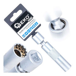Geko Bit Steckschlüssel 14mm 3/8" Antriebsgröße Kardangelenk Dünne Wände Crv
