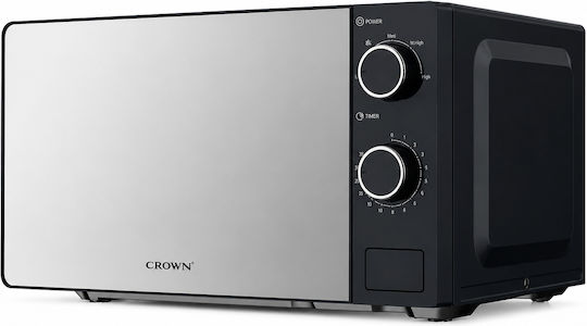 Crown Φούρνος Μικροκυμάτων 20lt Μαύρος