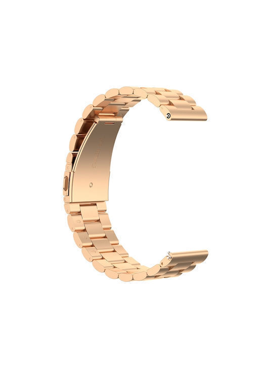 Curea Stainless Steel Realme Watch 5 Rose Gold