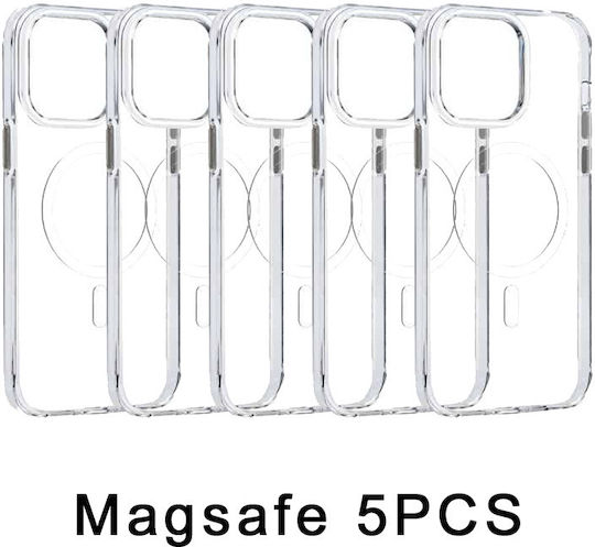 Silicone Case Mobicase Iphone 16 Pro Max Transparent Magline 5 Pieces
