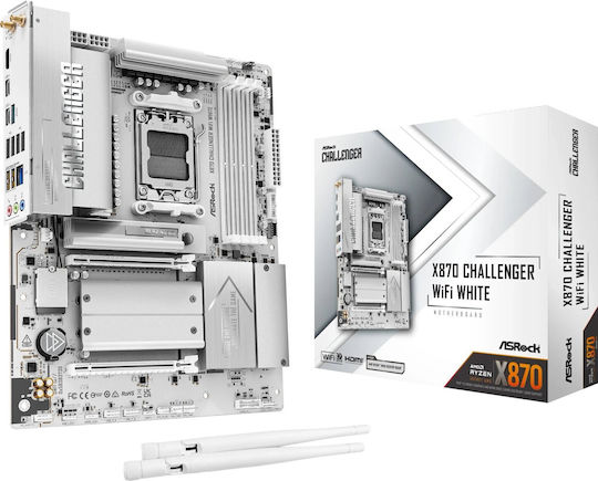 ASRock X870 Challenger WiFi Дънна Платка ATX с AMD AM5 Сокет 90-MXBUL0-A0UAYZ