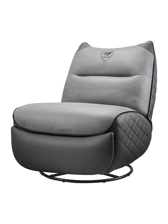 Cougar Overlord Neo Fabric Gaming Chair with Footstool Black Grey Cougar Overlord Neo Fabric Gaming Chair with Footstool Black Grey