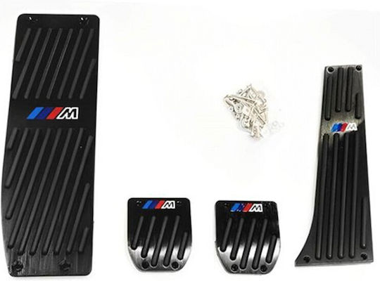 Car Pedal Set Non Slip Universal from Rubber Black 3 Pieces